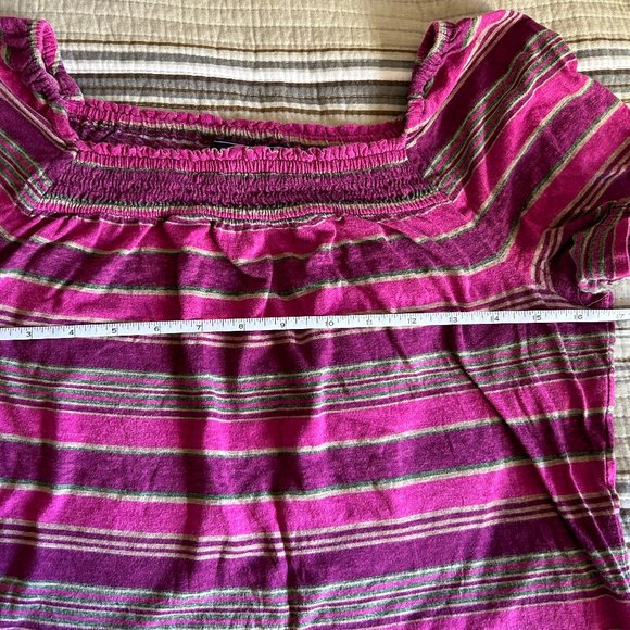 Ralph Lauren Chaps Denim Square Neck Top - Picture 3 of 9